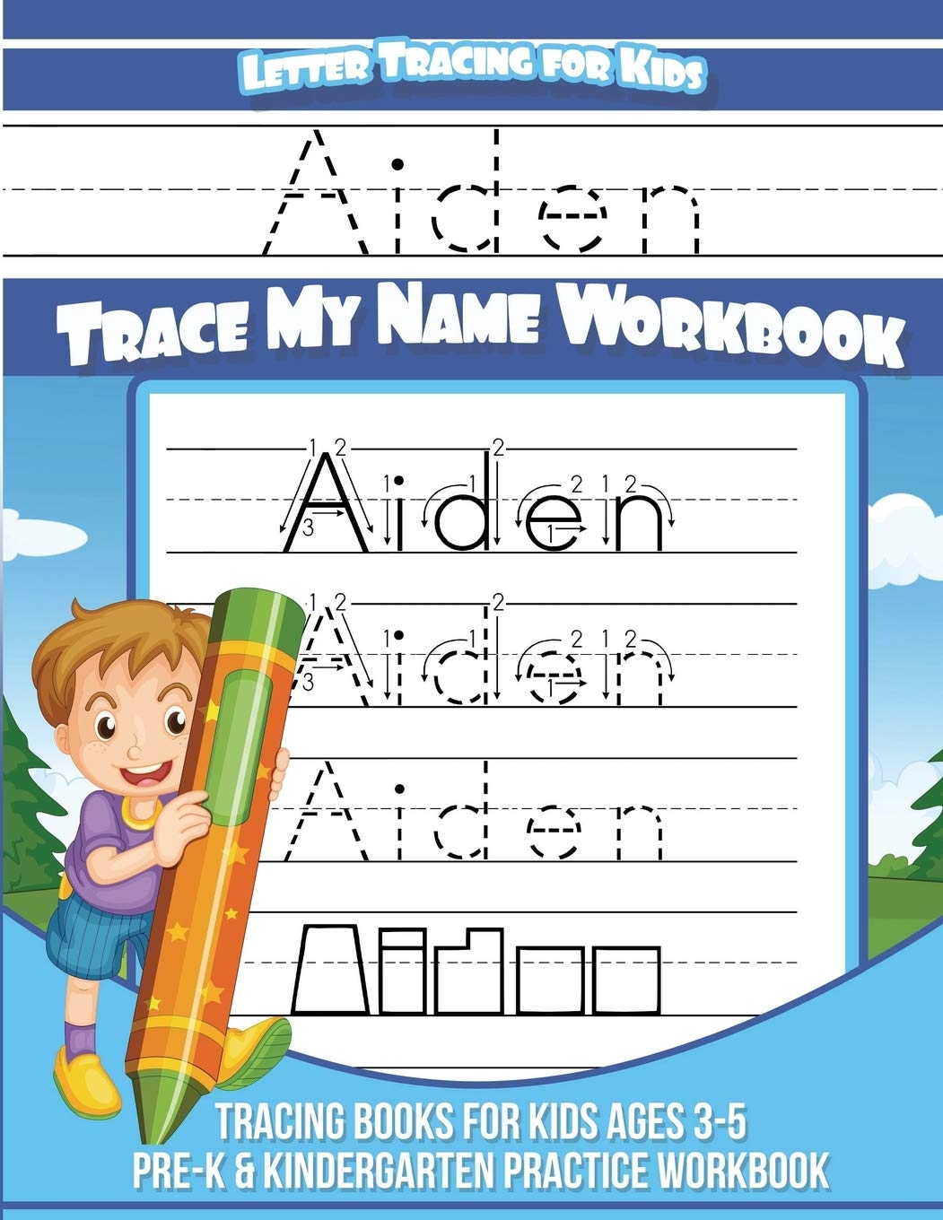 Aiden Free Printable Tracing Name