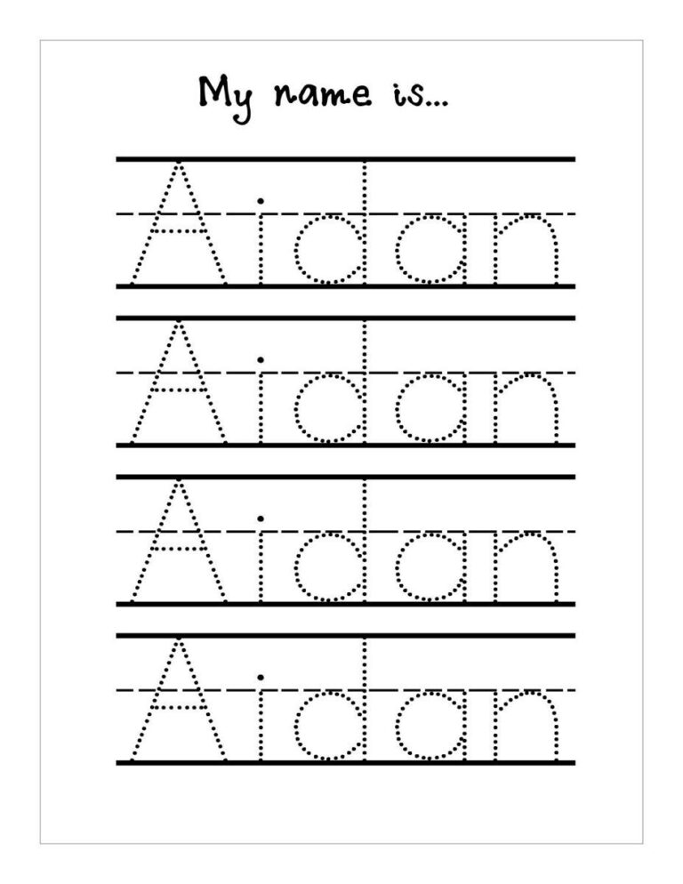 Cursive Name Tracing Printables Worksheets - Name Tracing Printable
