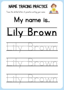 Free Name Tracing Booklet Printables Worksheets