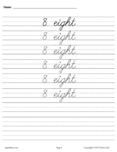 Free Printables Cursive Name Tracing Worksheets