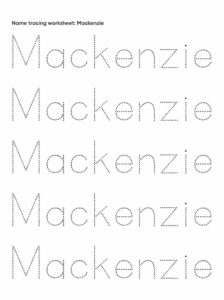 Free Printables For Name Tracing