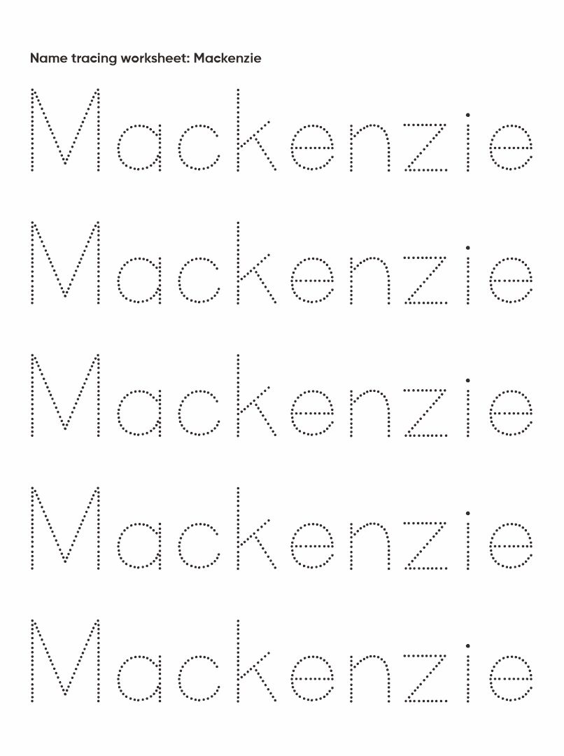 Free Printables For Name Tracing