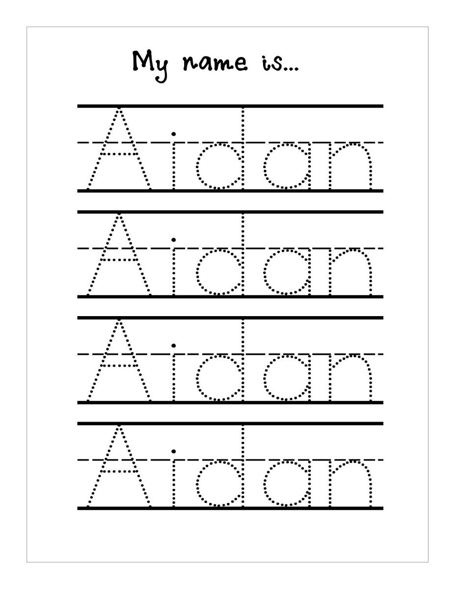 Free Printables Free Name Tracing Worksheets For Preschool