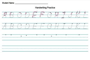 Make Your Own Handwriting Worksheets