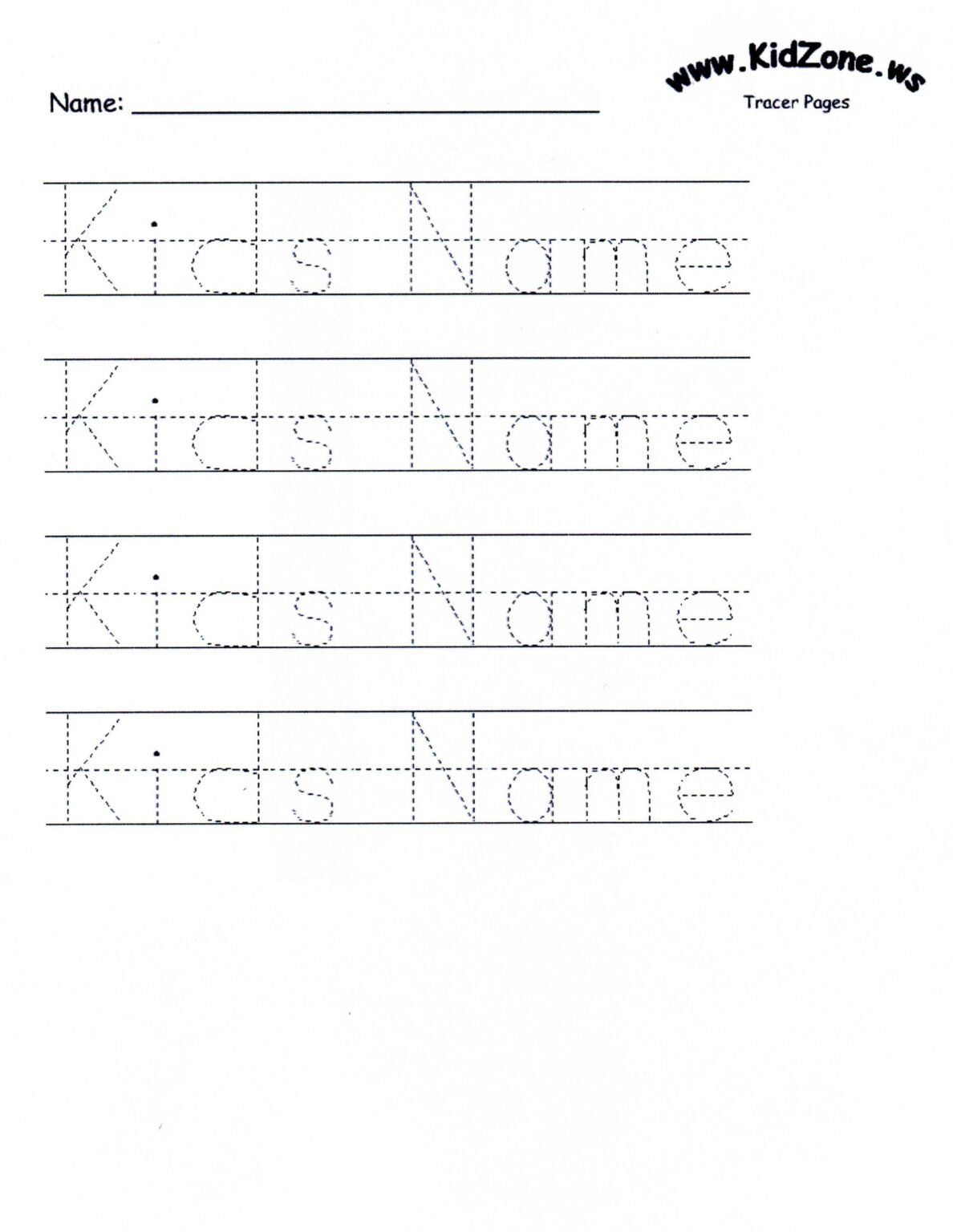 Name Tracing Practice Free Printables Name Tracing Printable