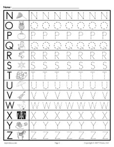 Name Tracing Printables A-Z