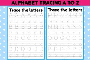 Name Tracing Printables A-Z