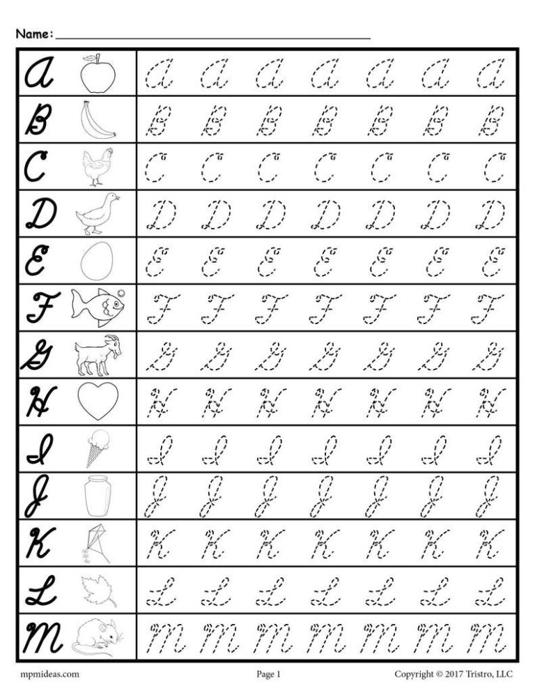 Name Tracing Printables Cursive - Name Tracing Printable