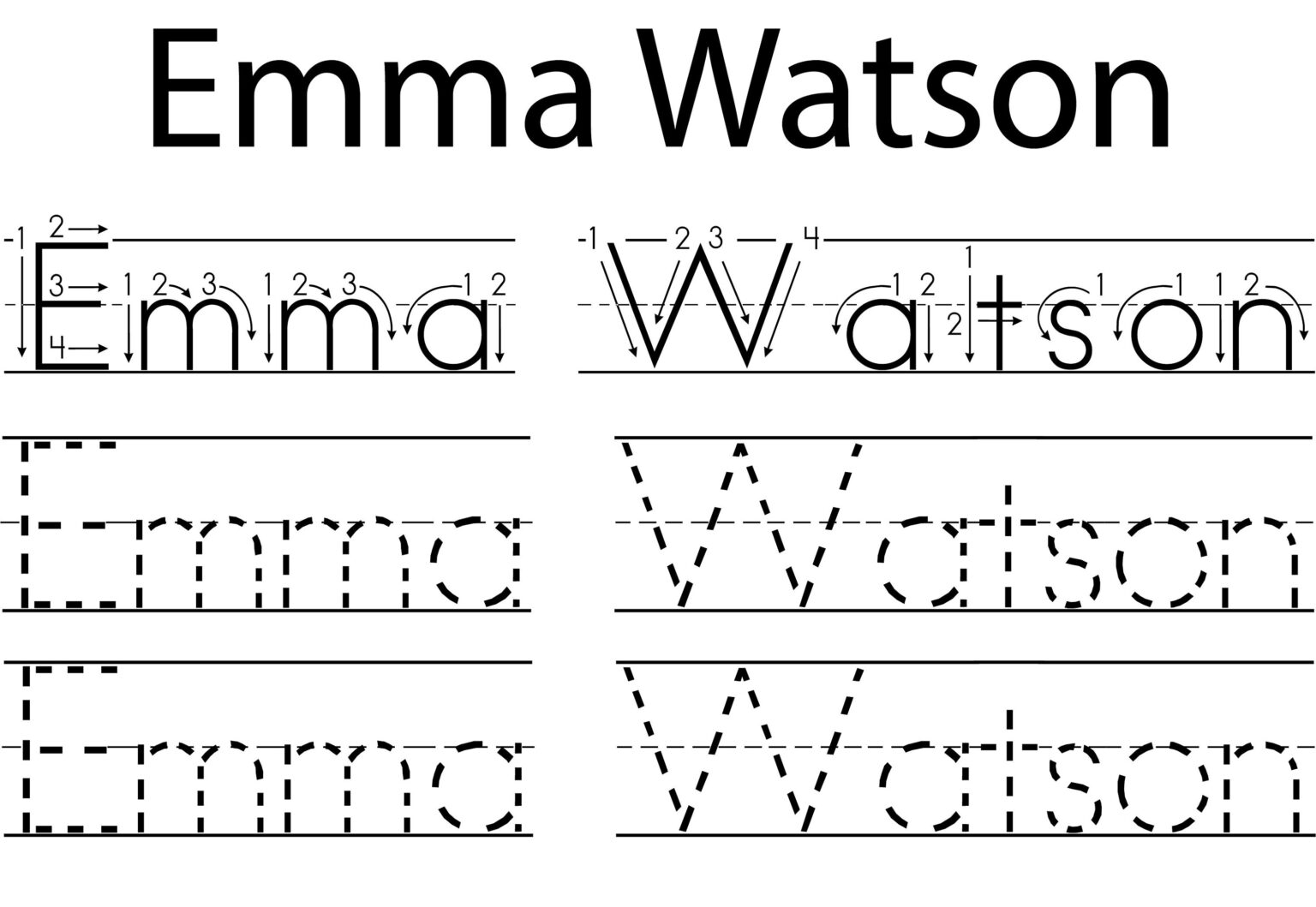 Create Printables Cursive Name Tracing