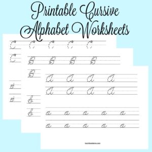 Printables Name Tracing Cursive Letters