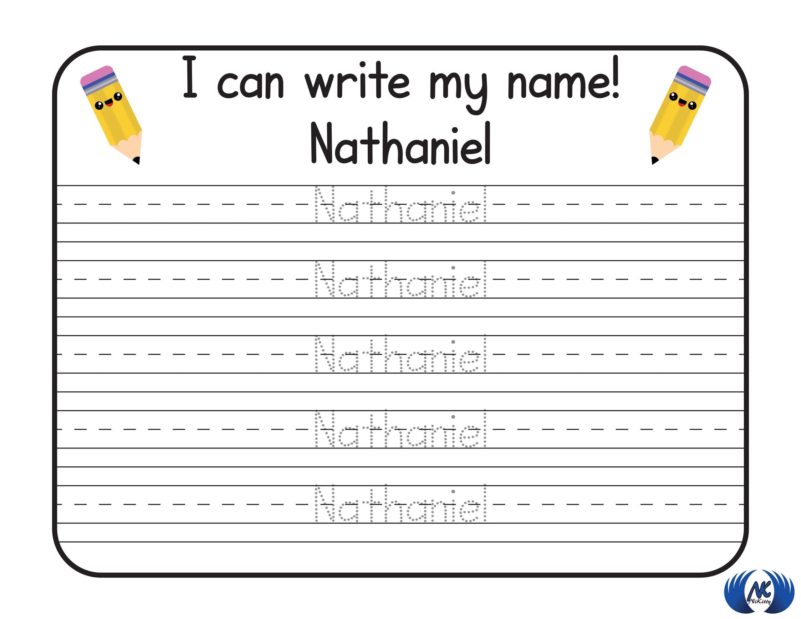 Printable Custom Name Tracing Worksheet Name Practice Sheet Etsy UK