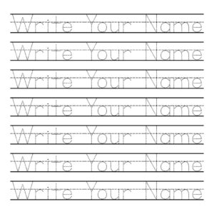 Write Your Own Name Worksheets Printable